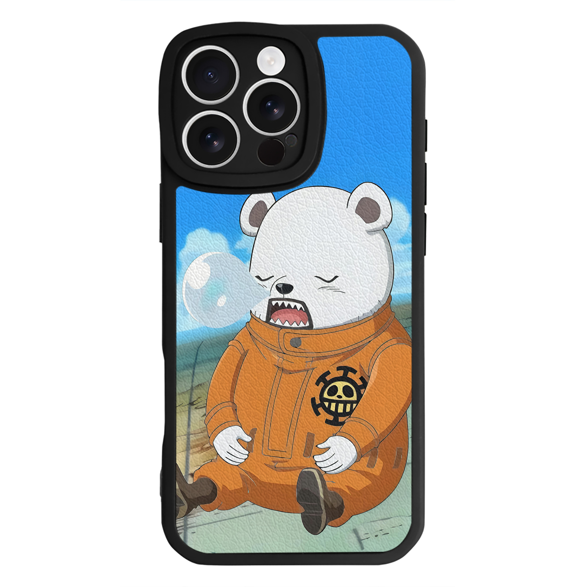 （画像用） ワンピース ONE PIECE 【iPhone 16シリーズ対応】シリコンスマホケース（レザー調） 材質：シリコン